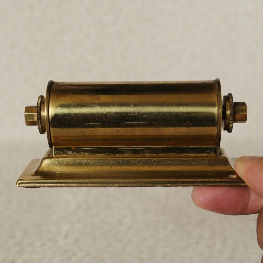 Park Sherman Brass Perpetual Desk Calendar Mid-Century Springfield Illinois VTG